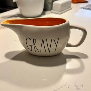 Rae Dunn Thanksgiving ceramic gravy boat